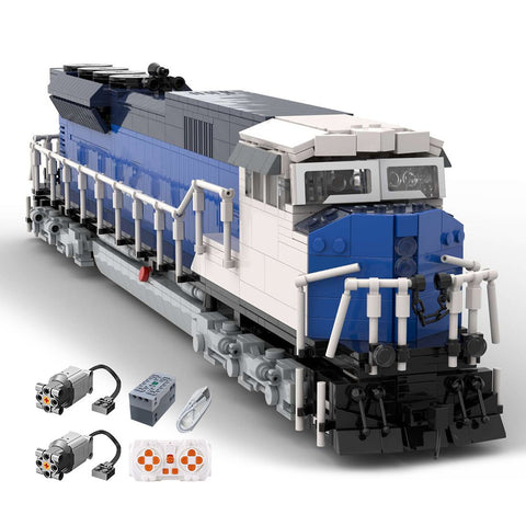 MOC - 125573 EMD SD90/43MAC Salt Fantasy Livery Train Model - LesDiy - Locomotive