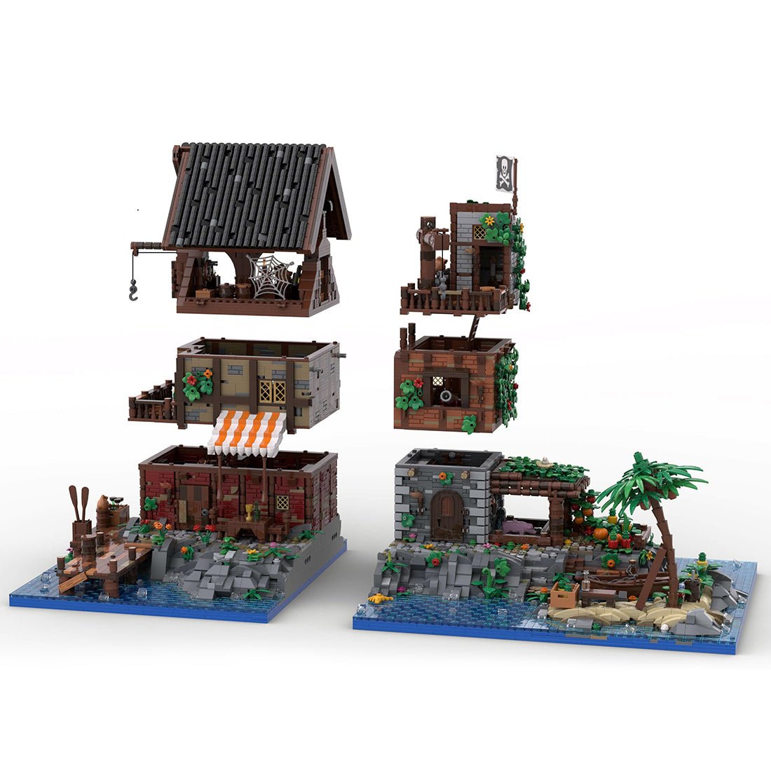 MOC - 126702 Pirate Van Dyke's Island Model - LesDiy