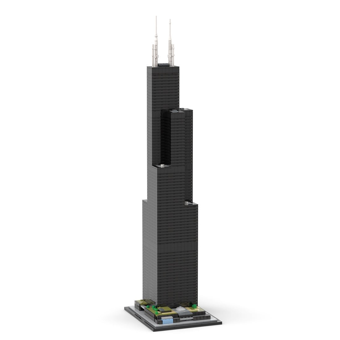 MOC - 127024 Willis Tower (Sears Tower) 1:800 Scale - LesDiy