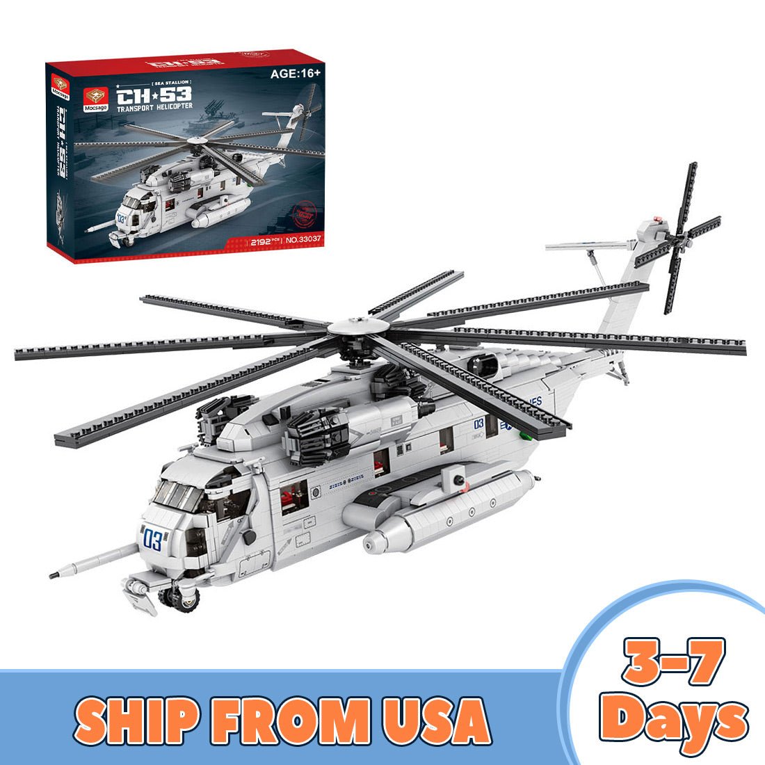 MOC - 127265 Sikorsky CH - 53E Super Stallion (US Warehouse) - LesDiy - 