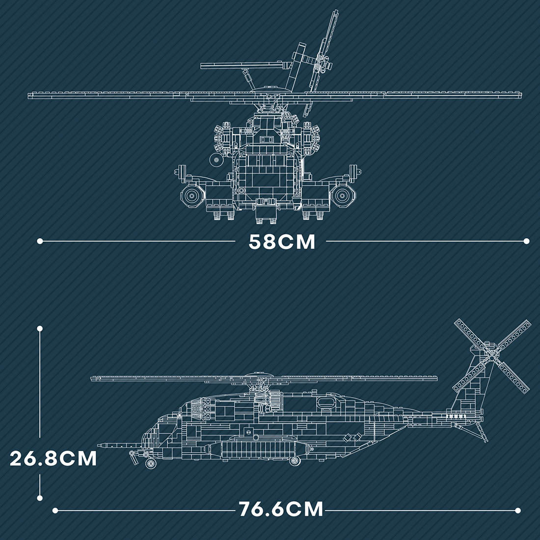 MOC - 127265 Sikorsky CH - 53E Super Stallion (US Warehouse) - LesDiy