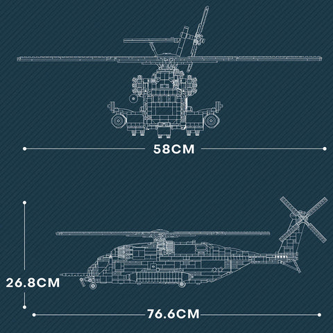 MOC - 127265 Sikorsky CH - 53E Super Stallion (US Warehouse) - LesDiy - 