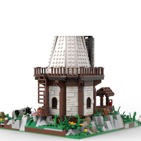 MOC - 129456 Medieval Town Windmill - LesDiy - 