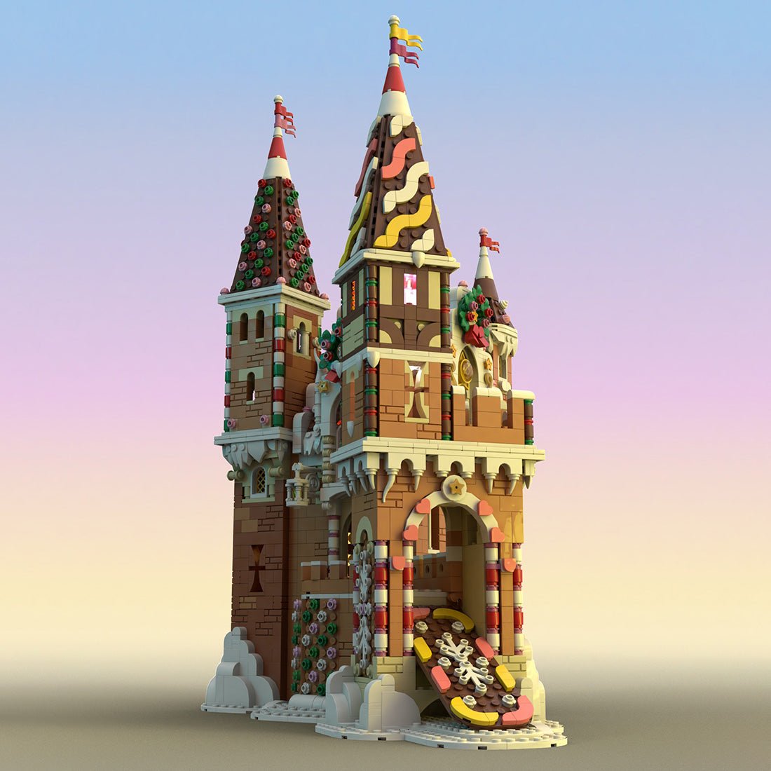 MOC - 130576 Medieval Winter Castle Model - LesDiy