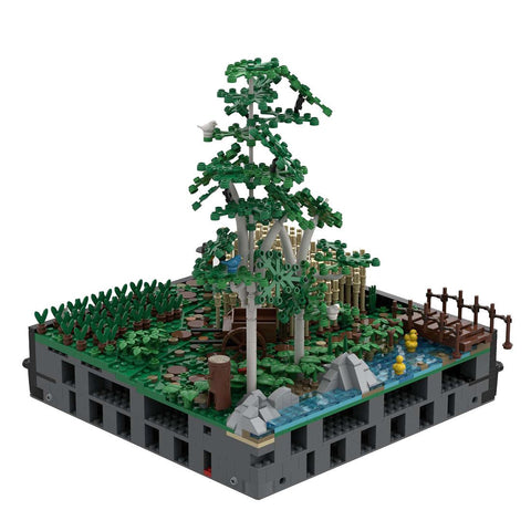 MOC - 131114 A4 - Landscape with fields and trees - LesDiy