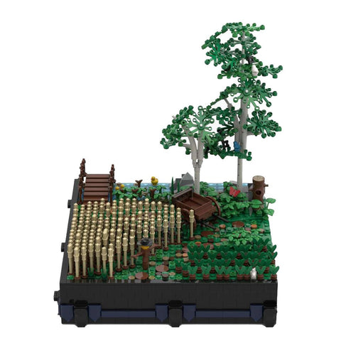 MOC - 131114 A4 - Landscape with fields and trees - LesDiy