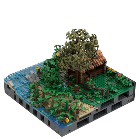 MOC - 131118 A3 - Landscape with Trees & Sheep - LesDiy