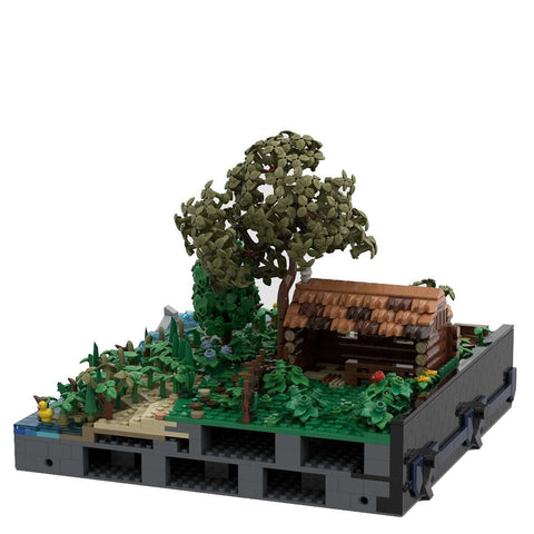 MOC - 131118 A3 - Landscape with Trees & Sheep - LesDiy