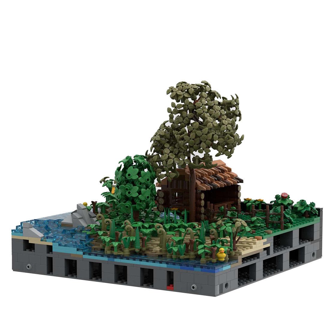 MOC - 131118 A3 - Landscape with Trees & Sheep - LesDiy