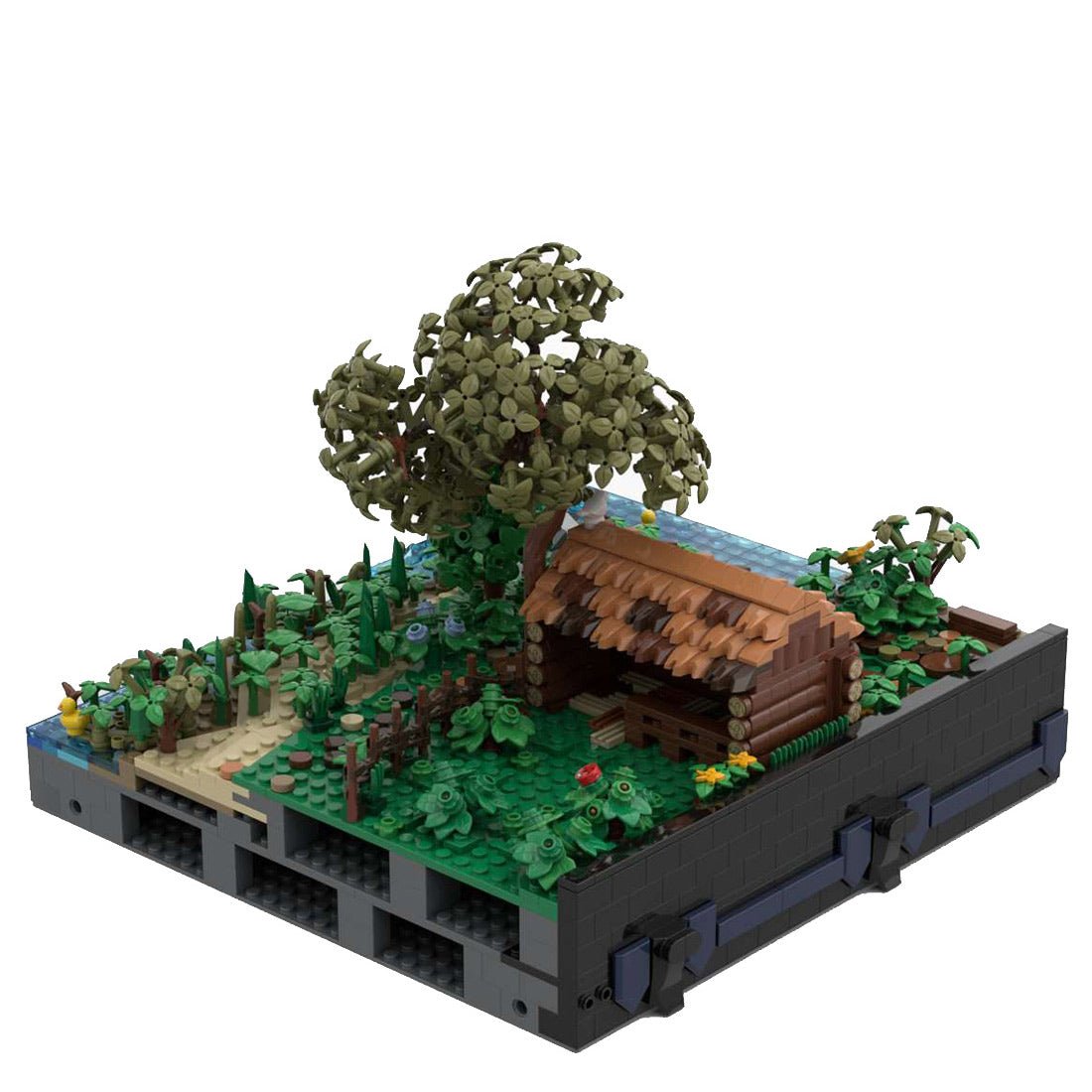 MOC - 131118 A3 - Landscape with Trees & Sheep - LesDiy