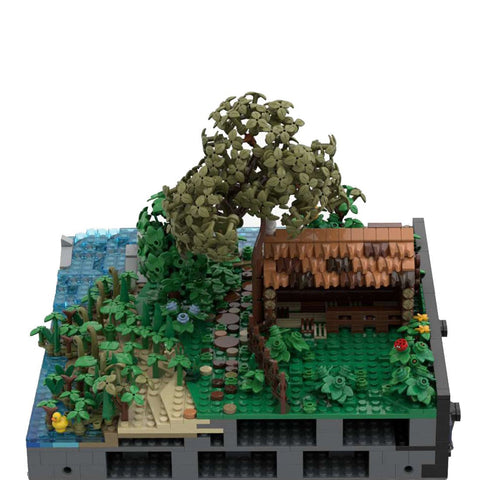 MOC - 131118 A3 - Landscape with Trees & Sheep - LesDiy