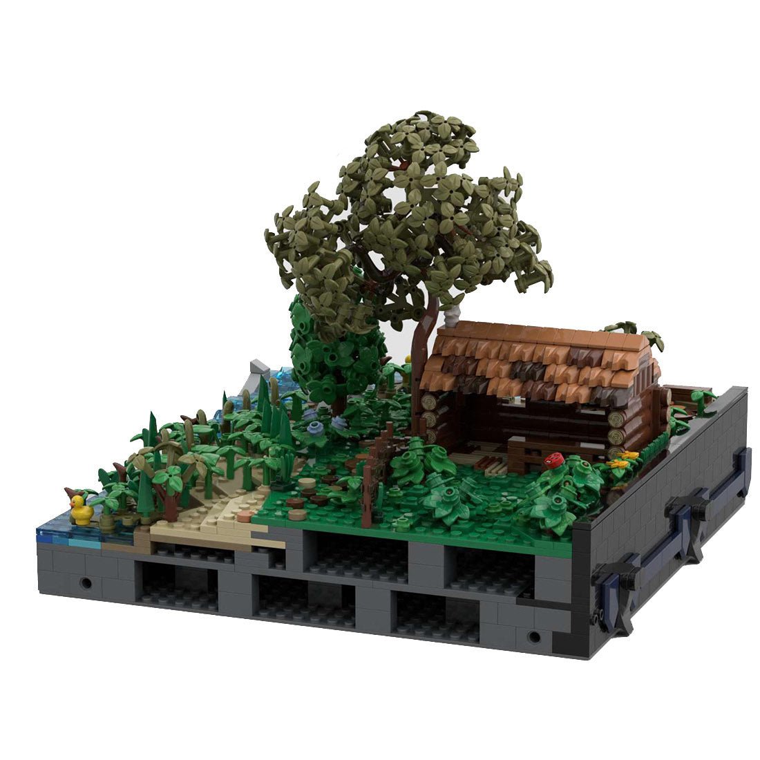 MOC - 131118 A3 - Landscape with Trees & Sheep - LesDiy