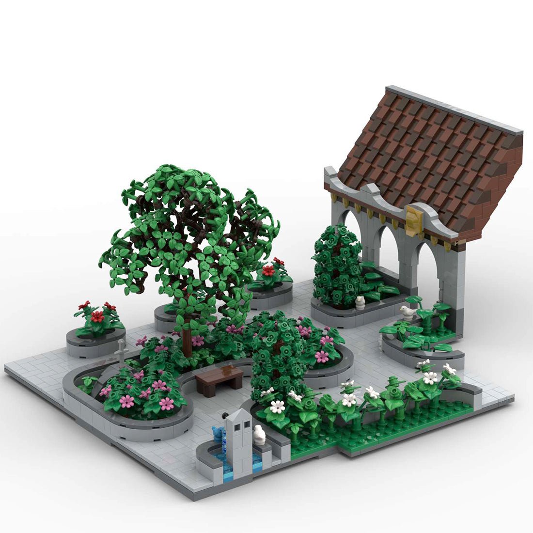 MOC - 131263 H20 Palace Courtyard with park - LesDiy