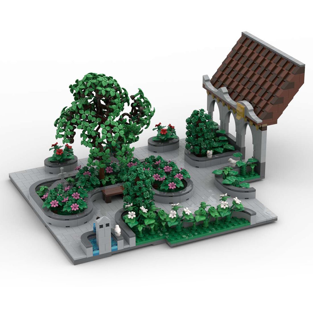 MOC - 131263 H20 Palace Courtyard with park - LesDiy