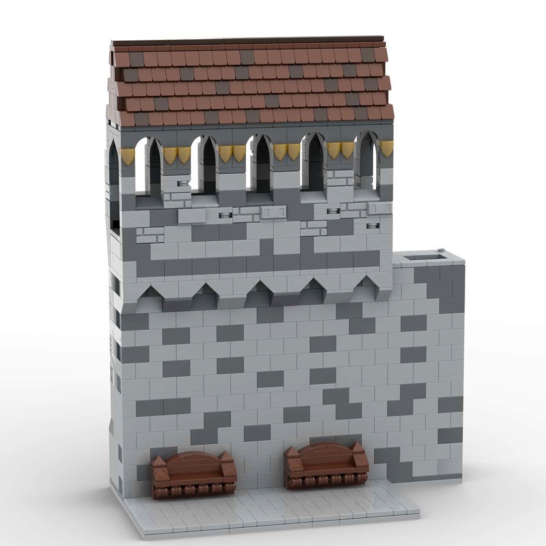 MOC - 131268 H23 Main Palace with servants quarters, kitchen, royal apartment and throne room (Copy) - LesDiy