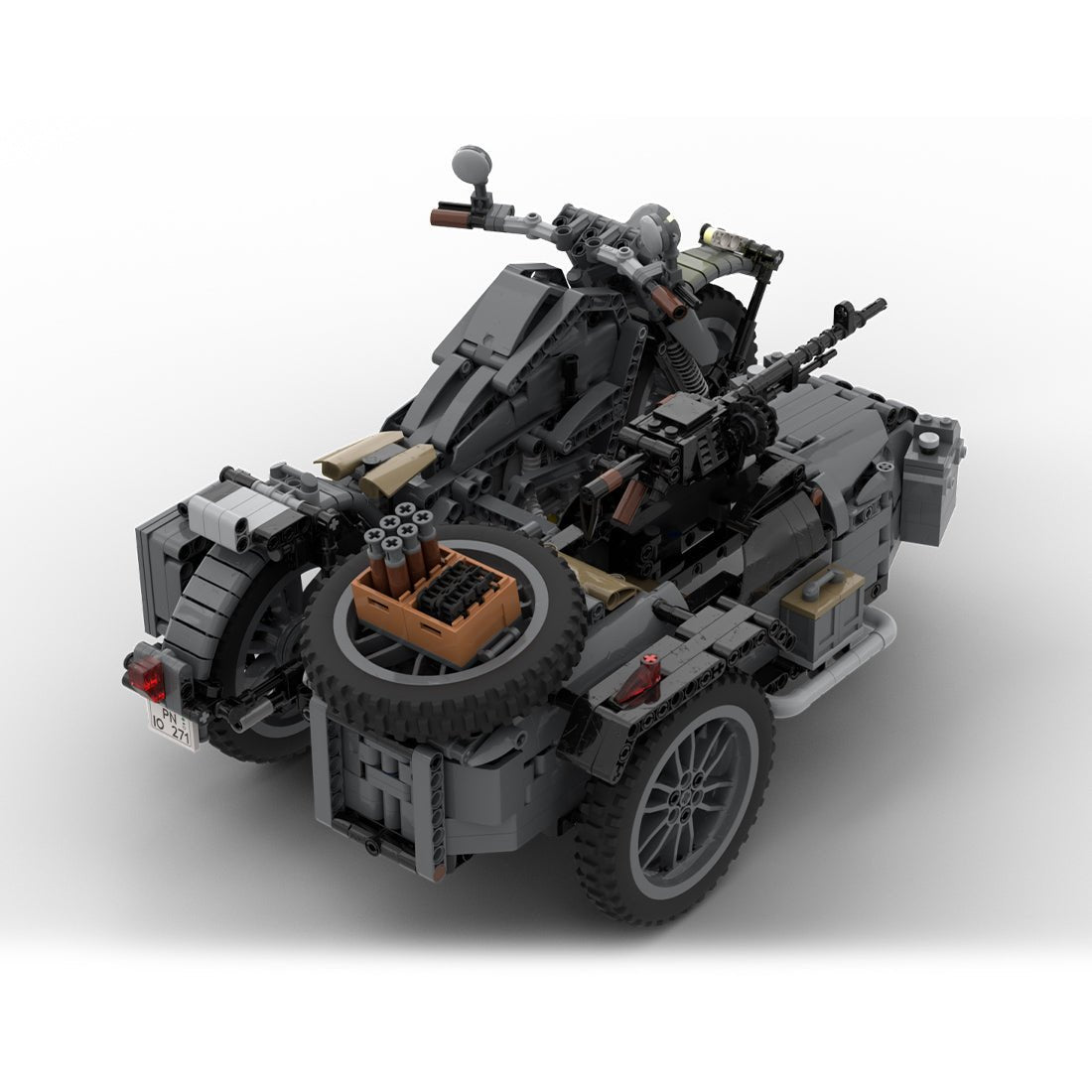 MOC - 131315 BMW R75 Sidecar combination - LesDiy