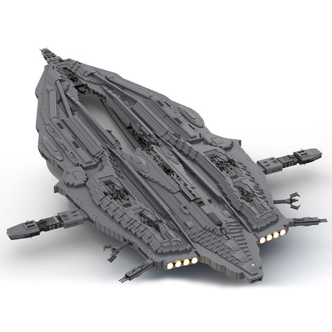 MOC - 131785 Wraith - HiveShip Spaceship Model - LesDiy - Locomotive