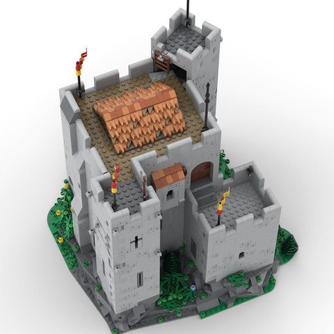 MOC - 133150 Medieval Street Scene Norman Castle - LesDiy