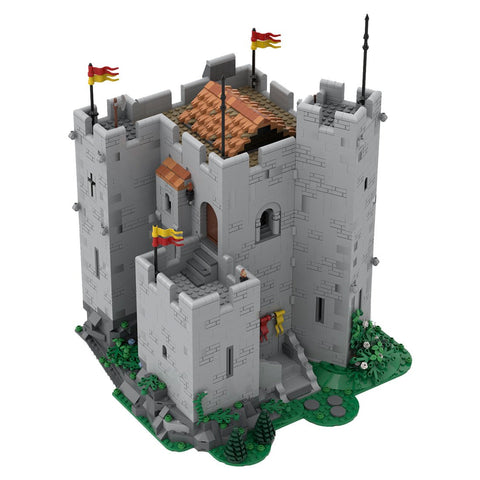 MOC - 133150 Medieval Street Scene Norman Castle - LesDiy