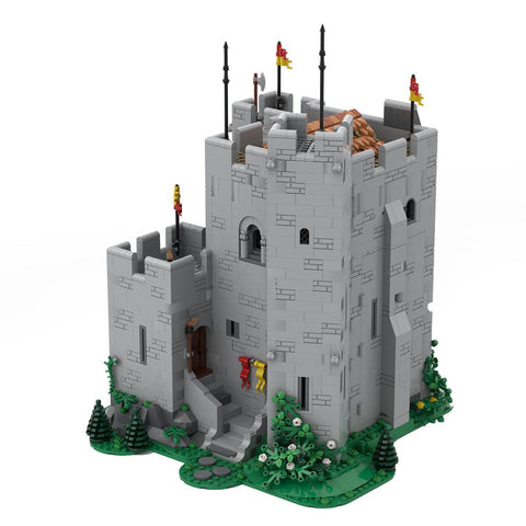 MOC - 133150 Medieval Street Scene Norman Castle - LesDiy