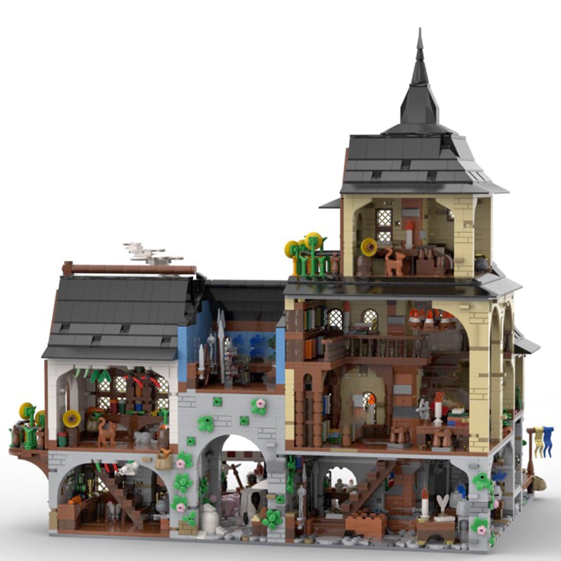 MOC - 134085 Medieval Town Centre Model - LesDiy