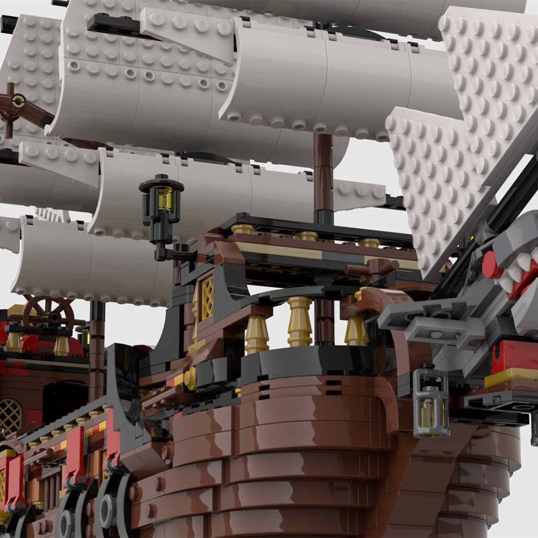 MOC - 134441 Medieval Pirate Warship Model - LesDiy