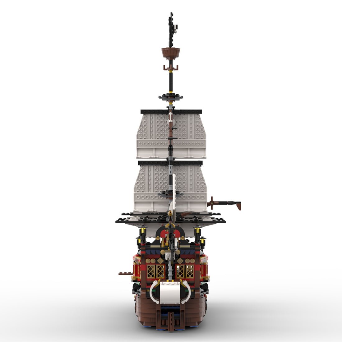 MOC - 134441 Medieval Pirate Warship Model - LesDiy