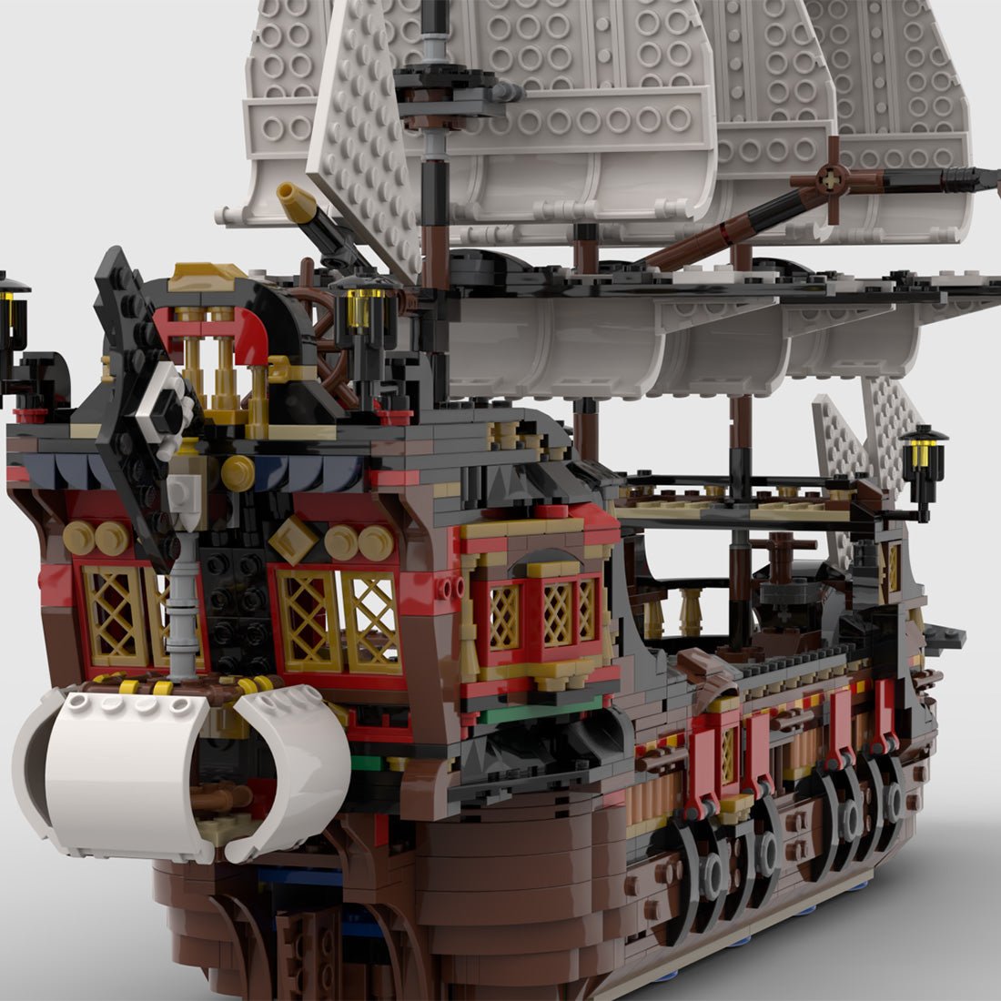 MOC - 134441 Medieval Pirate Warship Model - LesDiy