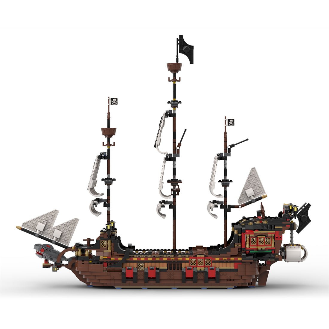 MOC - 134441 Medieval Pirate Warship Model - LesDiy