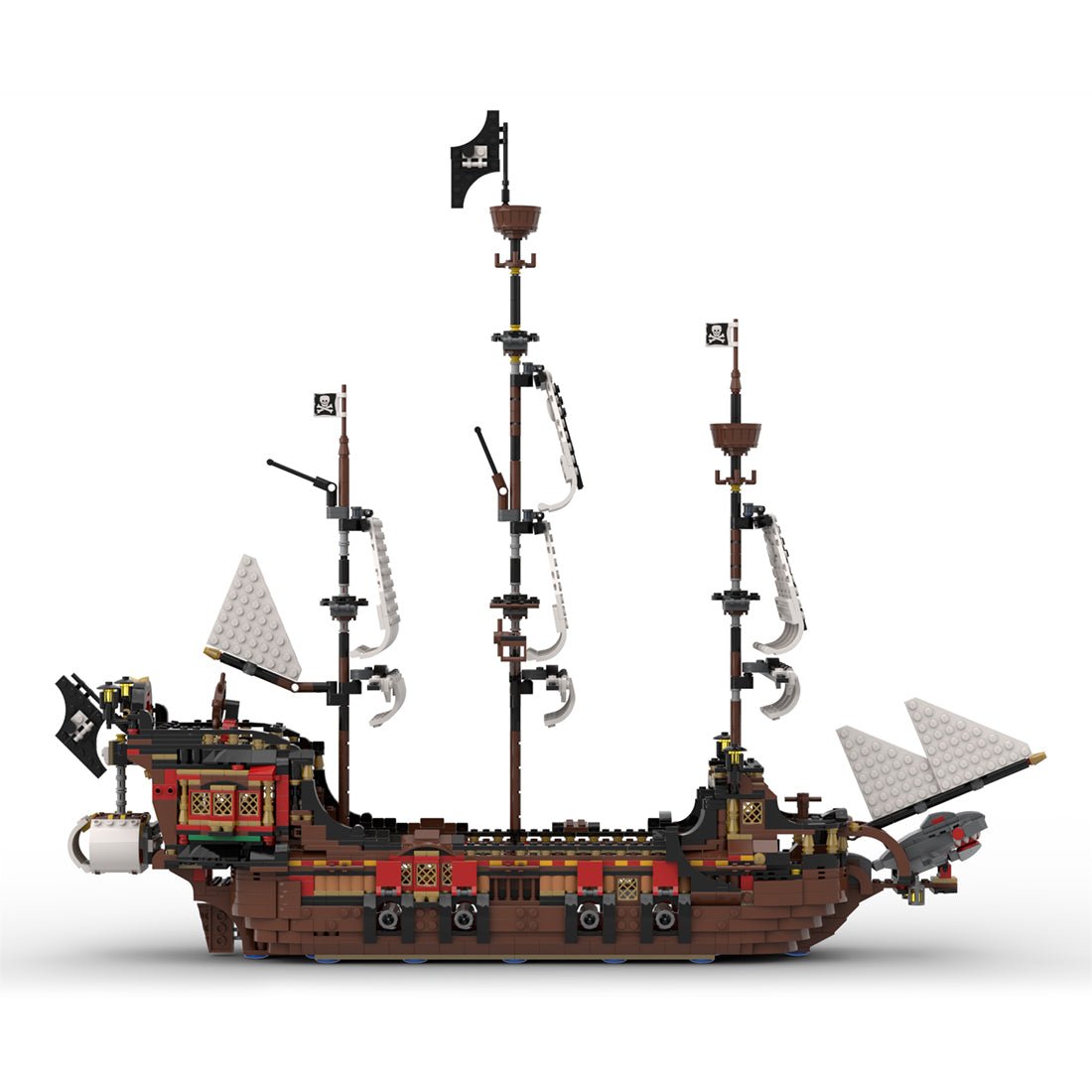 MOC - 134441 Medieval Pirate Warship Model - LesDiy