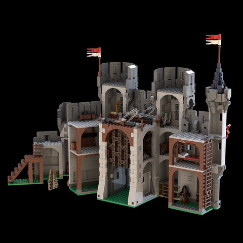 MOC - 138840 Falcons Barbican Gatehouse Medieval Castle - LesDiy