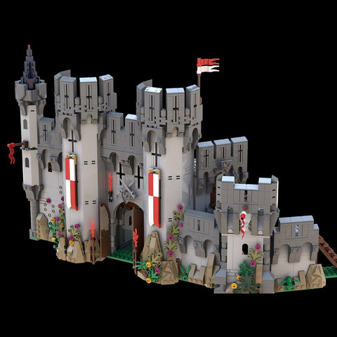 MOC - 138840 Falcons Barbican Gatehouse Medieval Castle - LesDiy