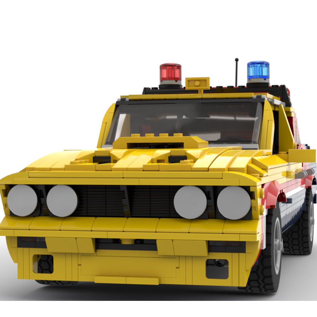 MOC - 140187 Mad Max Yellow Interceptor Building Blocks Set - LesDiy - Building Blocks