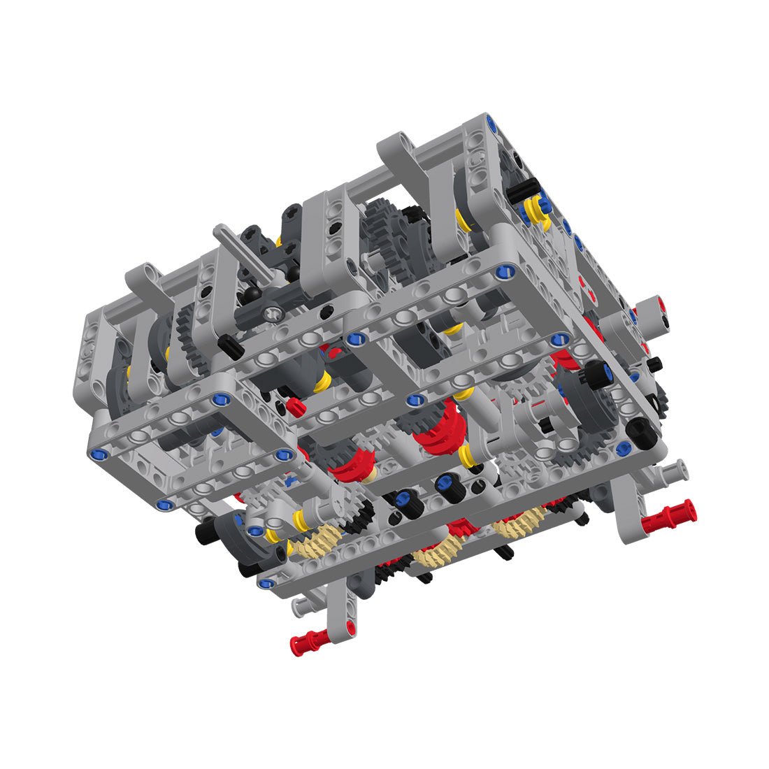 MOC - 14405 Sequential Dual - Clutch Gearbox (DSG) 8 Speeds Engine - LesDiy