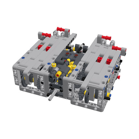 MOC - 14405 Sequential Dual - Clutch Gearbox (DSG) 8 Speeds Engine - LesDiy