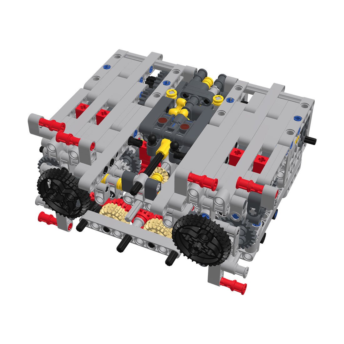 MOC - 14405 Sequential Dual - Clutch Gearbox (DSG) 8 Speeds Engine - LesDiy