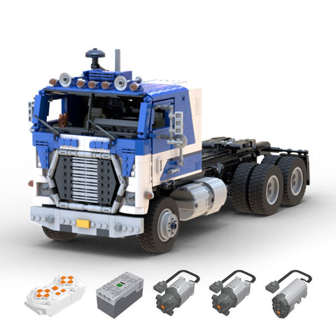 MOC - 144890 RC FORD WT9000 1:17 Cabover Truck "Blue Mule" - LesDiy