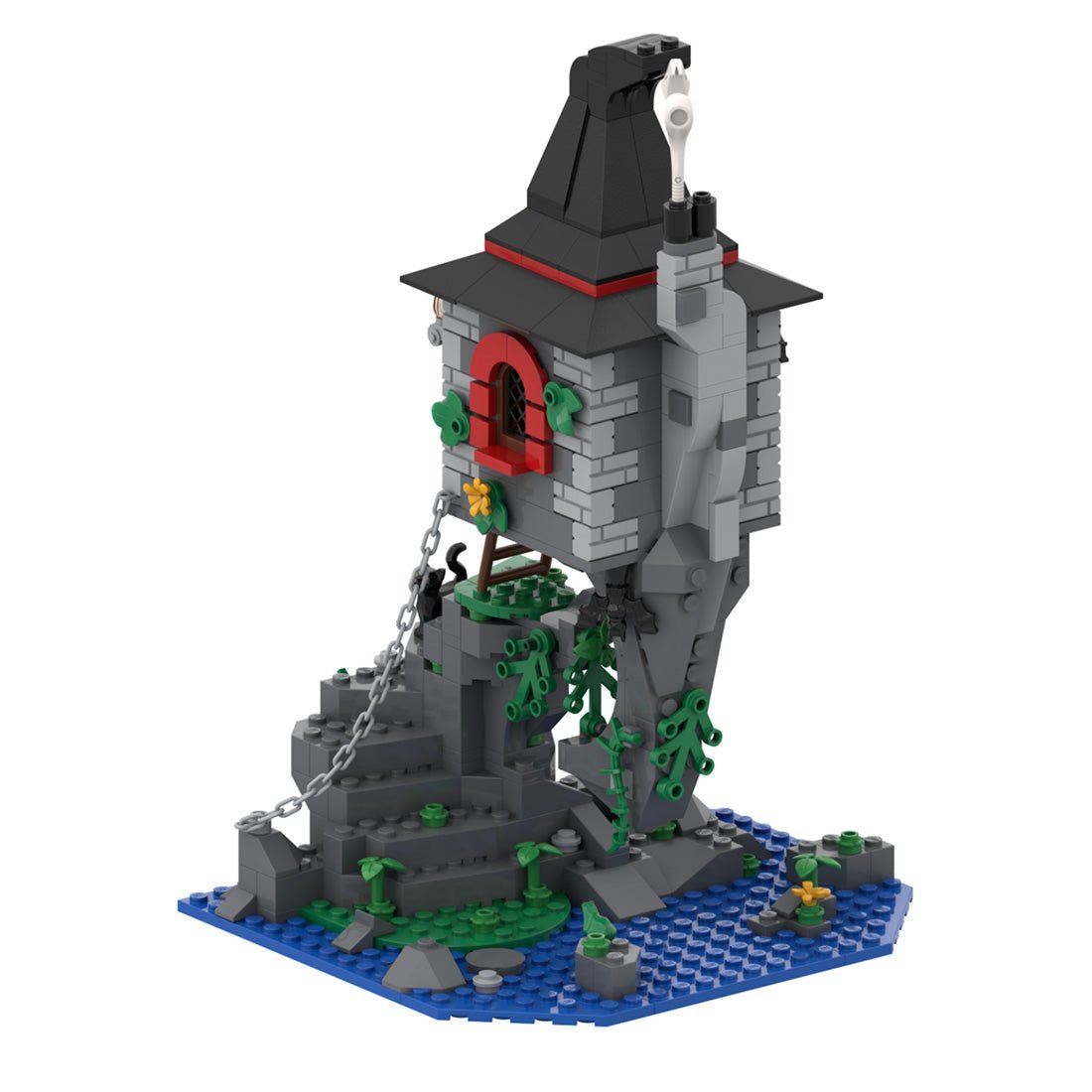 MOC - 146778 Witch's Magic Cottage Model Building Blocks Set - LesDiy - Building Blocks