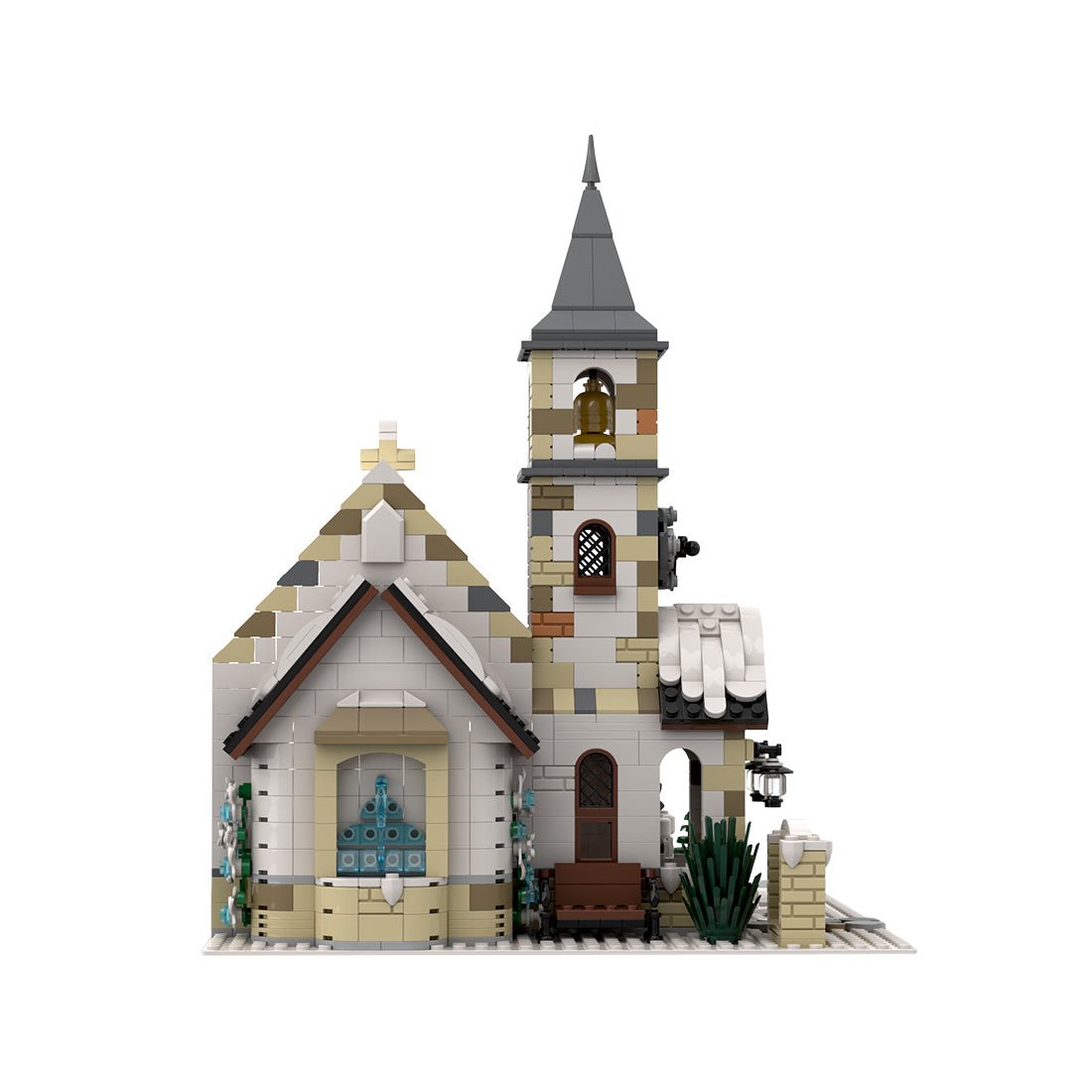 MOC - 147549 Winter Country Church - LesDiy