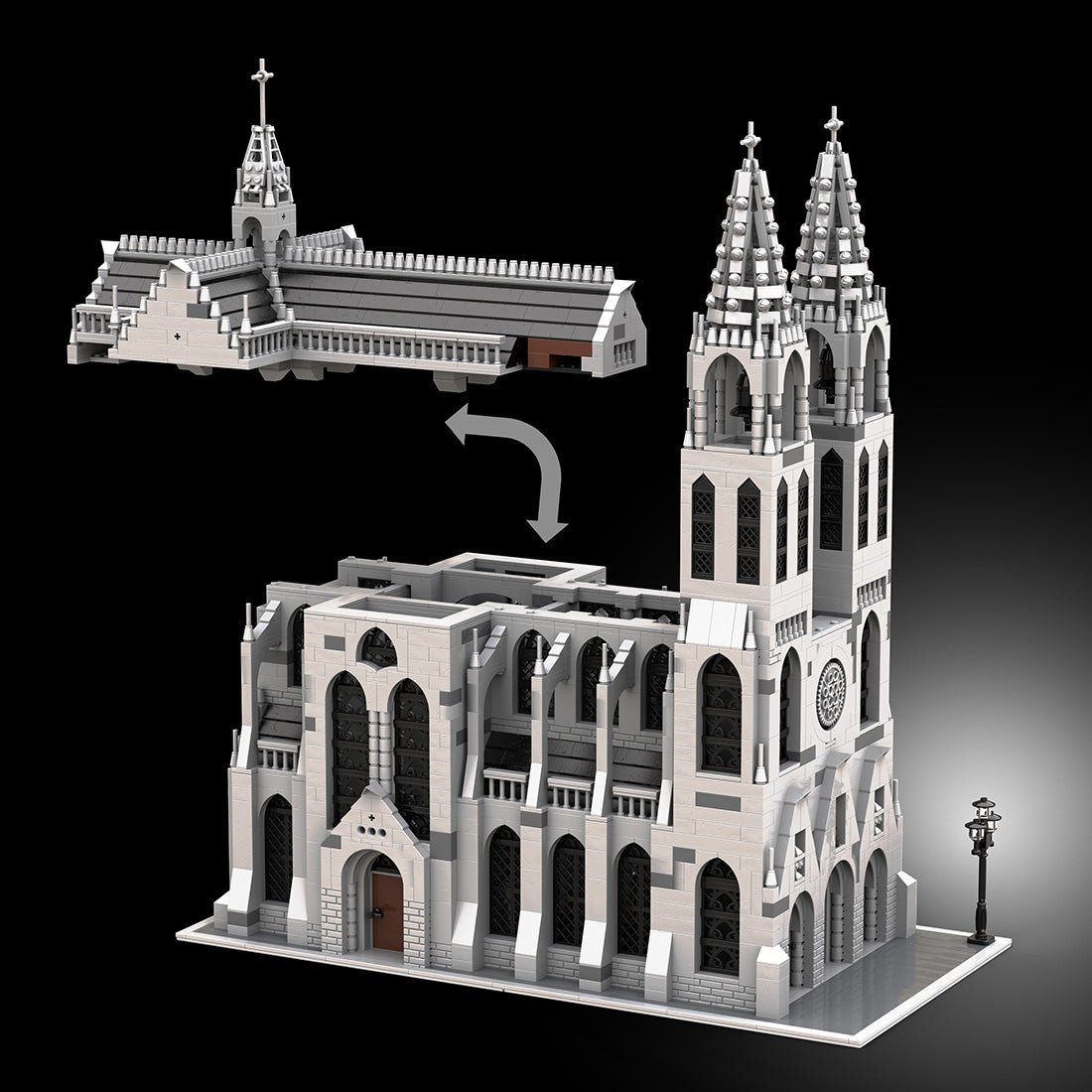 MOC - 148170 Gothic Cathedral Model - LesDiy