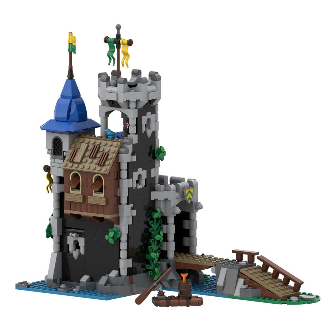 MOC - 148389 Medieval Lakeside County Fortress - LesDiy