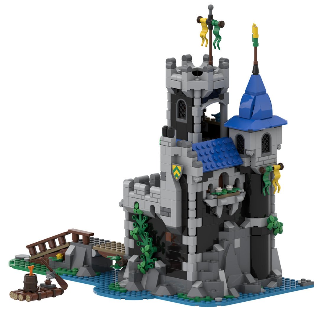 MOC - 148389 Medieval Lakeside County Fortress - LesDiy