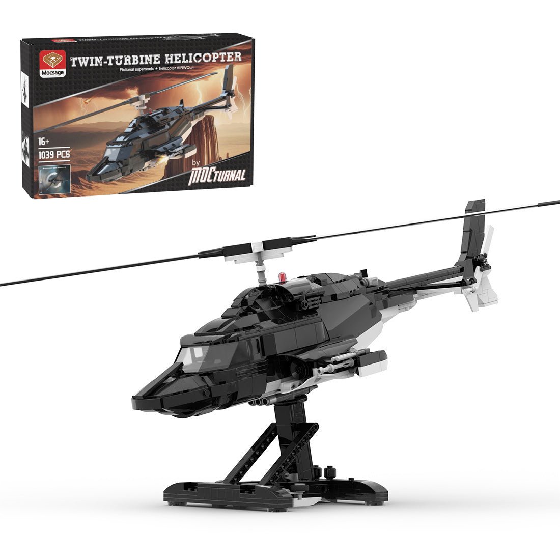 MOC - 149250 AIRWOLF Bell 222 - LesDiy - 