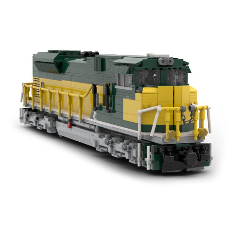 MOC - 152519 Chicago Noerthwestern Heritage SD70ACE Train - LesDiy