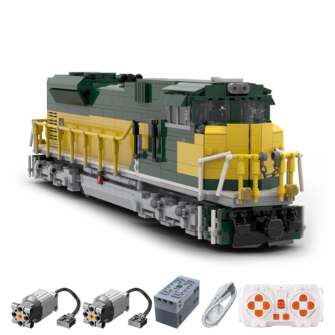 MOC - 152519 Chicago Noerthwestern Heritage SD70ACE Train - LesDiy