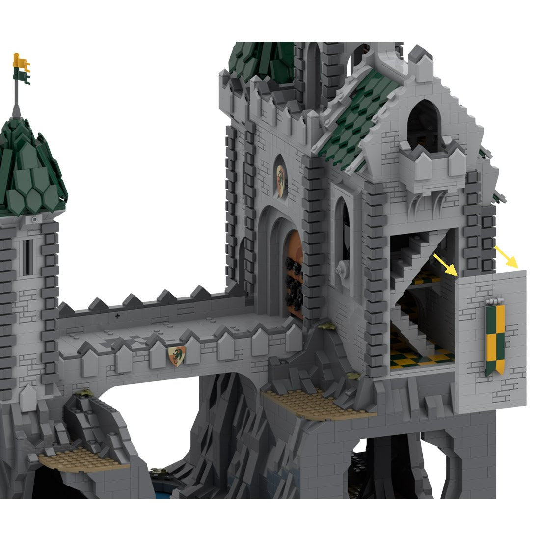 MOC - 152895 Green Dragon Stronghold - LesDiy