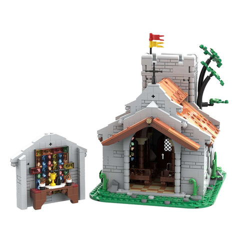 MOC - 153931 Medieval Lion Knights' Church - LesDiy