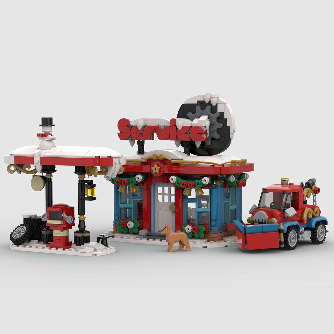 MOC - 157054 Winter Petrol Service Station - LesDiy