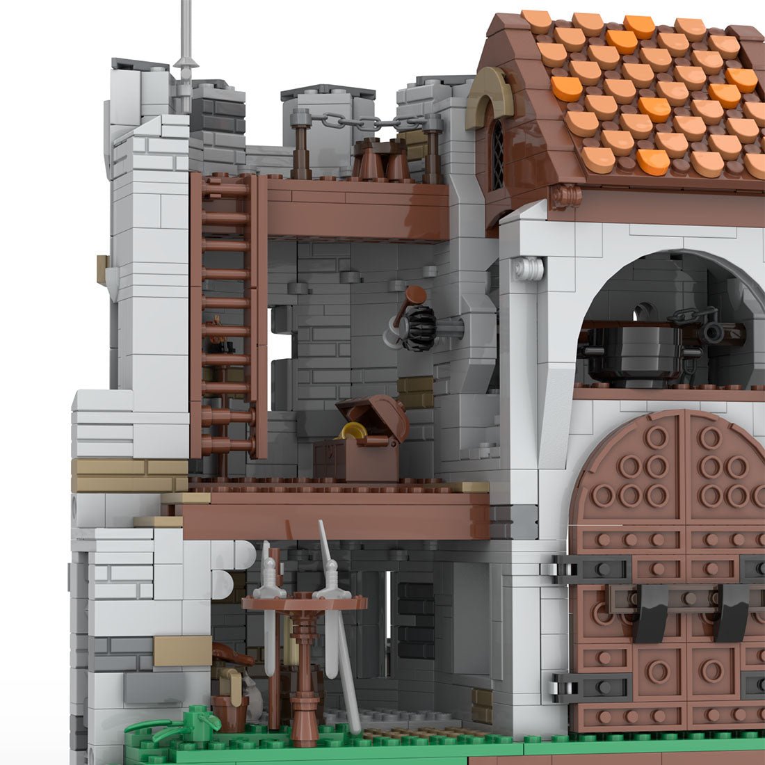 MOC - 157507 The gate of Bricktenstein castle - LesDiy