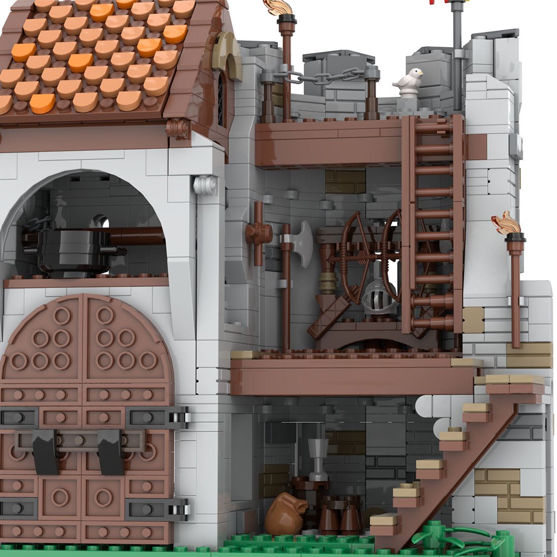 MOC - 157507 The gate of Bricktenstein castle - LesDiy